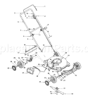Page B Diagram and Parts List for 11B-106C401 2001 Yard Man Lawn Mower
